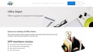 Office Depot for employees - National Purchasing Partners