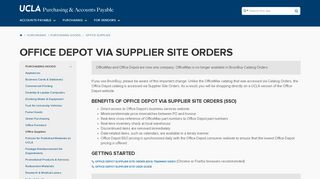 Office Depot Via Supplier Site Orders | UCLA Purchasing & Accounts ...