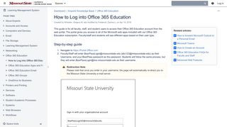 How to Log into Office 365 Education - Experts Knowledge Base ...