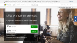 Small Business software, Office 365 Business Essentials