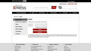 Login - OfficeXpress