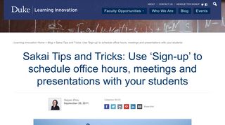 Sakai Tips and Tricks: Use 'Sign-up' to schedule office hours ...