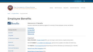 Employee Benefits | University of Texas System - UT System