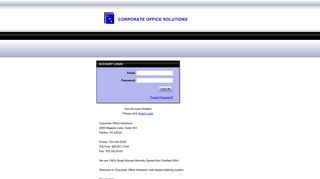 Corporate Office Solutions - Login
