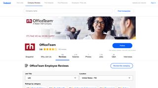 Working at OfficeTeam: 750 Reviews | Indeed.com