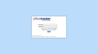 Office Tracker Web Client - Login