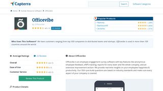 Officevibe Reviews and Pricing - 2019 - Capterra