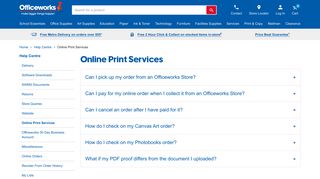 Online Print Services - Officeworks