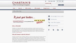 OfficeZilla FAQ - Chastain's Furniture Group | Chastain's Furniture Group