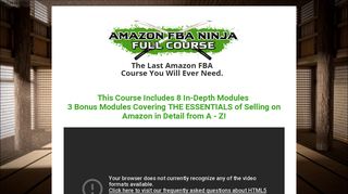 Learn Amazon FBA with Kevin David Ninja Course