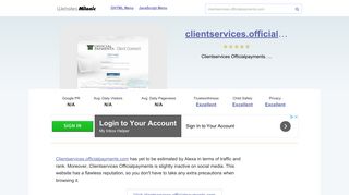 Clientservices.officialpayments.com website.