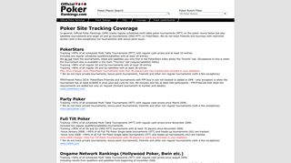 Official Poker Rankings - Poker Tournament Coverage