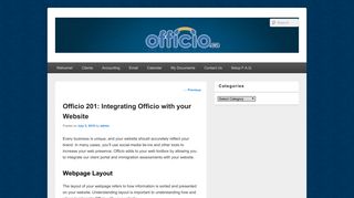 Officio 201: Integrating Officio with your Website | Officio Knowledge ...