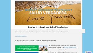 5. Acceso a OffiX: Oficina Virtual de Fuxion Prolife - Productos ...