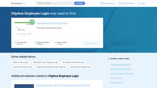 Ofg4me Employee Login at top.accessify.com