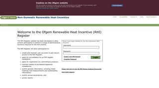 the Ofgem Renewable Heat Incentive (RHI) Register - Non-Domestic ...