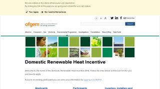 Domestic Renewable Heat Incentive | Ofgem