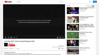 Let's Play OFM - Online Fussball Manager #094 - YouTube