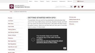 Getting started with ofo - TAMU Transportation - Texas A&M University