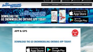 App & GPS | Ontario Federation of Snowmobile Clubs