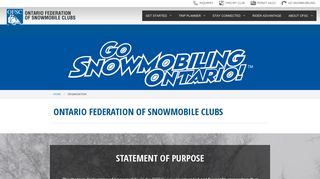 About OFSC - Ontario Federation of Snowmobile Clubs