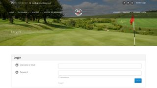 Member Login - Ogbourne Downs Golf Club