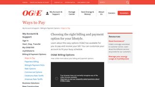 OG&E - Ways to Pay