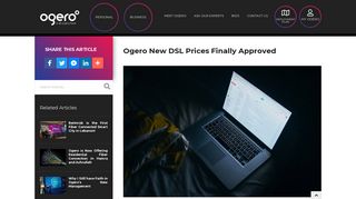 Ogero New DSL Prices Finally Approved