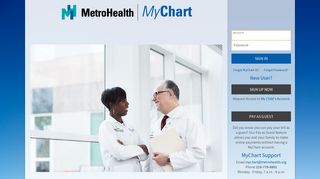 MyChart - MetroHealth - Cleveland, OH - Login Page