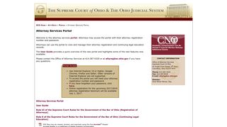 Attorney Services Portal - Ohio Supreme Court - Ohio.gov