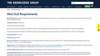 Ohio CLE - The Knowledge Group