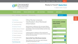 Ohio Nurse License | Verification and Renewal - Onward Healthcare