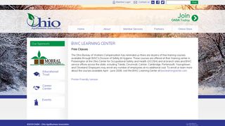 bwc learning center - Ohio AgriBusiness Association