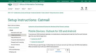Setup Instructions: Catmail | Ohio University