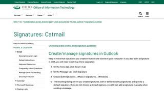 Signatures: Catmail | Ohio University