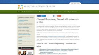 Ohio Chemical Dependency Counselor Requirements | LCDC II ...