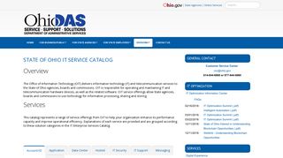 IT Service Catalog - Ohio Department of Administrative Services