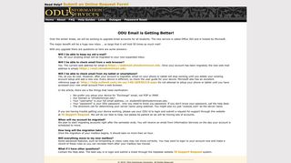 ODU Email is Getting Better! - Helpdesk - Ohio Dominican University