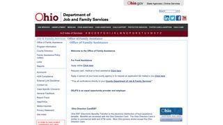 Ohio Direction Card/EBT - Ohio Department of Job and Family Services