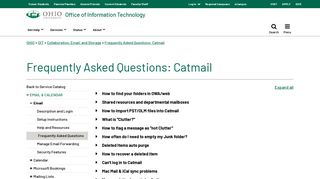 Frequently Asked Questions: Catmail | Ohio University
