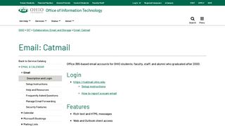 Email: Catmail | Ohio University