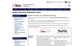 Sales and Use Tax - Ohio Department of Taxation - Ohio.gov