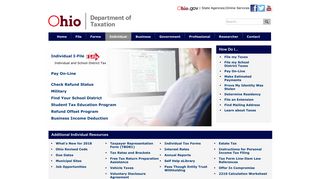 Ohio Department of Taxation > Individual