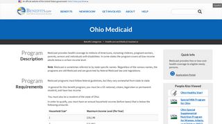 Ohio Medicaid | Benefits.gov