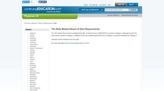 The State Medical Board of Ohio Requirements | Continuing Education