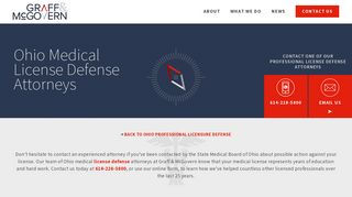 Ohio Medical License Defense Attorneys | Graff & McGovern