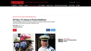 OH Firefighters Police Uneasy Unhappy With Healthcare Pension ...