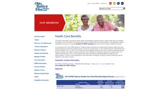 Health Care Benefits - Ohio Police and Fire Pension Fund