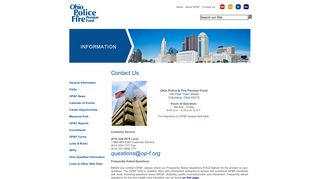 Contact Us - Ohio Police and Fire Pension Fund