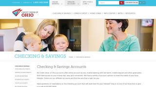 Checking and Savings Accounts | Credit Union of Ohio